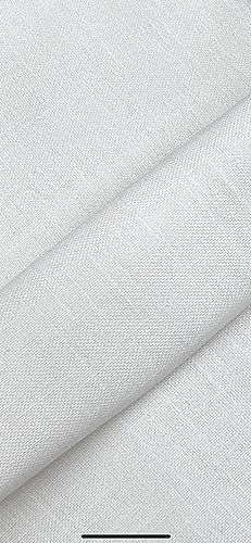 Tuva Textile Style 105-3yard Stoff (waschbares Leinen) – weiße Farbe, 2,7 m Bolzen, Stil 105, Viskose, Polyester, Cremeweiß, 3 yard pre cut von Tuva Textile