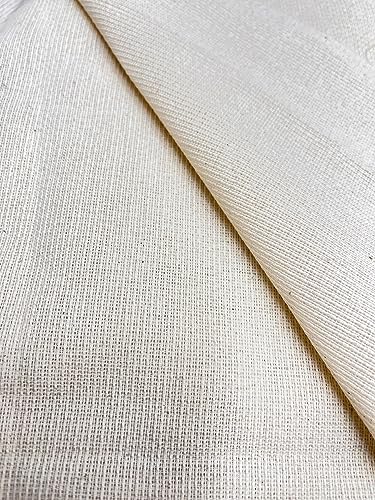 Tuva Textile Style 29-3yards 2,7 m Baumwoll-Leinen-Mischgewebe, gewebt, verwendet für Jacken, Anzüge, Vorhänge, Tischdecke, Dekoration, Kunst und mehr, Stil Nr. 29, Farbe: Natur/Beige, 3 yard pre cut von Tuva Textile