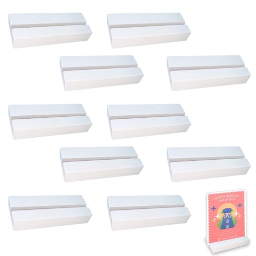 10 Stück Kartenhalter Holz Tischkartenhalter Menükartenhalter Holz Fotohalter Postkartenhalter Hochzeit Kartenhalter Tischschild Fotokartenhalter Holzständer für Hochzeit Party Café Restaurant von Tuxuzal