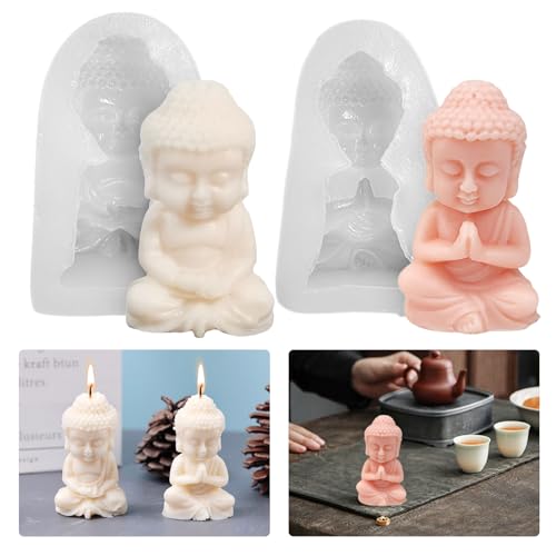 2 Stück Kerzen Silikonform 3D Kerzengießform Silikon Kerzenform Gießform Buddha Statue Silikonform Buddha Figuren Kerzenform Seifenform Gipsform Beton Gießform Handwerk Schokolade Fondant Kuchenform 2 Stück Kerzen Silikonform 3D Kerzengießform Silikon Kerzenform Gießform Buddha Statue Silikonform Buddha Figuren Kerzenform Seifenform Gipsform Beton Gießform Handwerk Schokolade Fondant Kuchenform von Tuxuzal