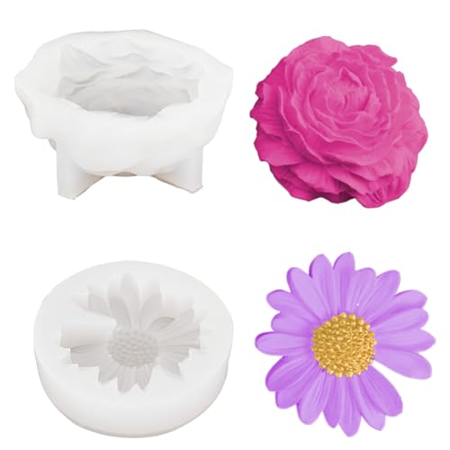 2 Stücke Rosen Silikonform Kerzenformen zum Gießen Blumen Kerzen Gießen Formen Pfingstrose Silikonform Blumen Seifenform Kerzenform Silikon Rosen Gießform für Kerzen Seifen Gips Handwerk 2 Stücke Rosen Silikonform Kerzenformen zum Gießen Blumen Kerzen Gießen Formen Pfingstrose Silikonform Blumen Seifenform Kerzenform Silikon Rosen Gießform für Kerzen Seifen Gips Handwerk von Tuxuzal