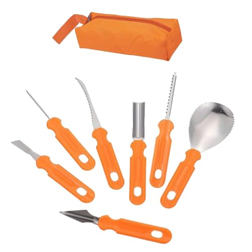 Tuxxjzm -Schnitzset, Halloween-Schnitzwerkzeuge | 7-teiliges robustes Schnitzwerkzeug-Set für,Professionelle schabwerkzeuge, komplettes schneideset zum Schnitzen von früchten Tuxxjzm -Schnitzset, Halloween-Schnitzwerkzeuge | 7-teiliges robustes Schnitzwerkzeug-Set für,Professionelle schabwerkzeuge, komplettes schneideset zum Schnitzen von früchten von Tuxxjzm