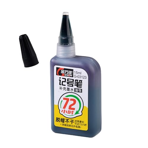 Tuxxjzm Tinte für Marker, Nachfülltinte für Marker - Permanentmarker-Tinte Super Color Nachfülltinte | Bastelbedarf, mehrfarbiges Marker-Zubehör auf Ölbasis für die Holzbearbeitung Tuxxjzm Tinte für Marker, Nachfülltinte für Marker - Permanentmarker-Tinte Super Color Nachfülltinte | Bastelbedarf, mehrfarbiges Marker-Zubehör auf Ölbasis für die Holzbearbeitung von Tuxxjzm