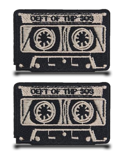 2 Stück 80er Kassette Lustiger Flagge Patch Nylon Taktische Bügelbild Stickerei Abzeichen Iron on Aufnäher mit Nylon Militär Patch Applikation für Jacke Jeans Taschen Kleidung Rucksäcke Weste 2 Stück 80er Kassette Lustiger Flagge Patch Nylon Taktische Bügelbild Stickerei Abzeichen Iron on Aufnäher mit Nylon Militär Patch Applikation für Jacke Jeans Taschen Kleidung Rucksäcke Weste von Tuyatezhi