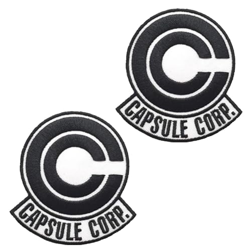 2 Stück"CAPSULE CORP"Bestickt Lustige Patch Aufnäher Abnehmbare mit Stickereiverschluss Applikation Taktisch Militär Patch für Baseballkappe Jacke Weste Rucksäcke Kleidung Taschen 2 Stück"CAPSULE CORP"Bestickt Lustige Patch Aufnäher Abnehmbare mit Stickereiverschluss Applikation Taktisch Militär Patch für Baseballkappe Jacke Weste Rucksäcke Kleidung Taschen von Tuyatezhi