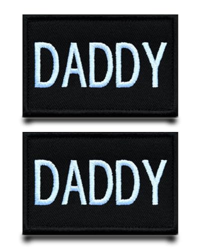 2 Stück"DADDY"Lustige Flagge Patch Abnehmbare Aufnäher mit Stickereiverschluss Applikation Taktisch Militär Patch für Kleidung Taschen Abzeichen Jacke Weste Rucksäcke 2 Stück"DADDY"Lustige Flagge Patch Abnehmbare Aufnäher mit Stickereiverschluss Applikation Taktisch Militär Patch für Kleidung Taschen Abzeichen Jacke Weste Rucksäcke von Tuyatezhi