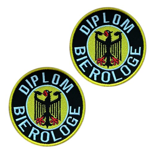 2 Stück "Diplom Bierologe " Flagge Patch Stickerei Abnehmbare Aufnäher mit Stickereiverschluss Taktisch Militär Applikation für Taschen Weste Jacke Rucksäcke Kleidung 2 Stück "Diplom Bierologe " Flagge Patch Stickerei Abnehmbare Aufnäher mit Stickereiverschluss Taktisch Militär Applikation für Taschen Weste Jacke Rucksäcke Kleidung von Tuyatezhi