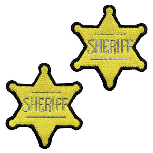 2 Stück Gelb Sheriff Stickerei Abzeichen Patch Lustiger Flagge Taktische Aufnäher Nylon Militär Applikation für Kleidung Hut Jacke Taschen Rucksäcke Weste Jeans 2 Stück Gelb Sheriff Stickerei Abzeichen Patch Lustiger Flagge Taktische Aufnäher Nylon Militär Applikation für Kleidung Hut Jacke Taschen Rucksäcke Weste Jeans von Tuyatezhi