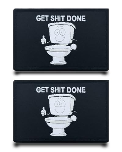2 Stück"Get Shit Done" Lustige Flagge Patch Abnehmbare Aufnäher mit Stickereiverschluss Applikation Taktisch Militär Patch für Kleidung Rucksäcke Jacke Taschen Weste 2 Stück"Get Shit Done" Lustige Flagge Patch Abnehmbare Aufnäher mit Stickereiverschluss Applikation Taktisch Militär Patch für Kleidung Rucksäcke Jacke Taschen Weste von Tuyatezhi
