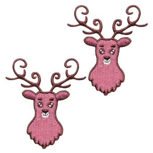 2 Stück Hirsch-Emblem, zum Aufbügeln oder Aufnähen, bestickter Verschluss, Tier, niedlicher Stil, lustige Applikation, taktische Militär-Aufnäher für Westen, Taschen, Kleidung, Jeans, Jacken, Hüte 2 Stück Hirsch-Emblem, zum Aufbügeln oder Aufnähen, bestickter Verschluss, Tier, niedlicher Stil, lustige Applikation, taktische Militär-Aufnäher für Westen, Taschen, Kleidung, Jeans, Jacken, Hüte von Tuyatezhi