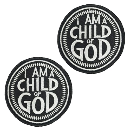 2 Stück I'am A Child Of God Ich bin ein Kind Gottes Patch Lustiger Flagge Stickerei Taktische Abzeichen Aufnäher mit Nylon Militär Patch Applikation für Jacke Taschen Kleidung Hut Rucksäcke Weste 2 Stück I'am A Child Of God Ich bin ein Kind Gottes Patch Lustiger Flagge Stickerei Taktische Abzeichen Aufnäher mit Nylon Militär Patch Applikation für Jacke Taschen Kleidung Hut Rucksäcke Weste von Tuyatezhi