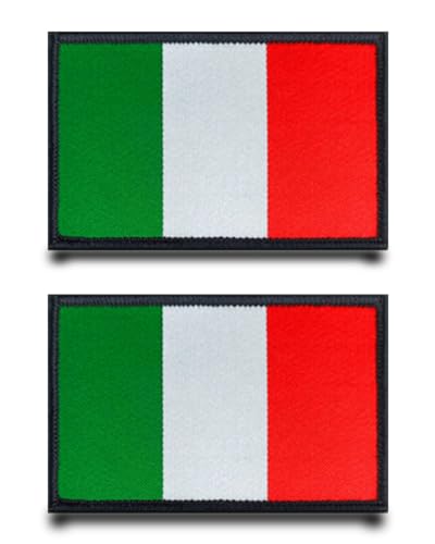 2 Stück Italien Flagge-Patch Stickerei Taktische Militär Italienisch Patch,Aufnäher Mit Nylon Airsoft Patch Für Jacke Stickereibänder Taschen Abzeichen Rucksäcke Taktische Kleidung 2 Stück Italien Flagge-Patch Stickerei Taktische Militär Italienisch Patch,Aufnäher Mit Nylon Airsoft Patch Für Jacke Stickereibänder Taschen Abzeichen Rucksäcke Taktische Kleidung von Tuyatezhi