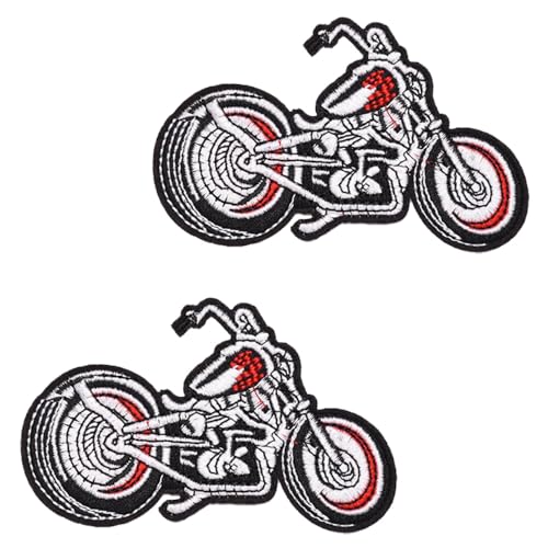 2 Stück Motorrad-Emblem zum Aufbügeln oder Aufnähen, bestickter Verschluss, niedlicher Stil, taktische Militär-Aufnäher für Kleidung, Jeans, Jacken, Hüte, Rucksäcke, Westen, Taschen 2 Stück Motorrad-Emblem zum Aufbügeln oder Aufnähen, bestickter Verschluss, niedlicher Stil, taktische Militär-Aufnäher für Kleidung, Jeans, Jacken, Hüte, Rucksäcke, Westen, Taschen von Tuyatezhi