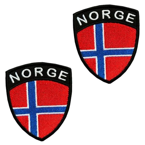2 Stück NORWEGEN Schild Flagge Patch Bügelbild Aufbügler Iron On Flicken Taktisch Militär Applikation für Kleidung Baseballkappe Taschen Weste Jacke Rucksäcke 2 Stück NORWEGEN Schild Flagge Patch Bügelbild Aufbügler Iron On Flicken Taktisch Militär Applikation für Kleidung Baseballkappe Taschen Weste Jacke Rucksäcke von Tuyatezhi