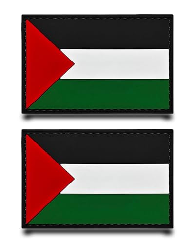2 Stück PVC Palästina Lustige Patch Abnehmbare Aufnäher mit Nylon 3D Taktische Flagge Patch Applikation für Kleidung Baseballkappe Taschen Jacke Rucksäcke Draussen Weste 2 Stück PVC Palästina Lustige Patch Abnehmbare Aufnäher mit Nylon 3D Taktische Flagge Patch Applikation für Kleidung Baseballkappe Taschen Jacke Rucksäcke Draussen Weste von Tuyatezhi