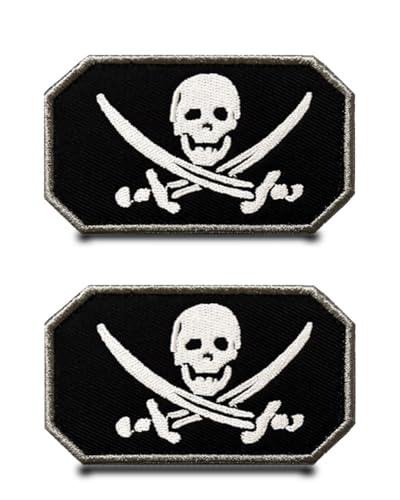 2 Stück Pirate Lustige Patch Abnehmbare Aufnäher mit Nylon Taktische Militär Flagge Patch Applikation für Jacke Weste Kleidung Baseballkappe Rucksäcke Draussen Taschen 2 Stück Pirate Lustige Patch Abnehmbare Aufnäher mit Nylon Taktische Militär Flagge Patch Applikation für Jacke Weste Kleidung Baseballkappe Rucksäcke Draussen Taschen von Tuyatezhi