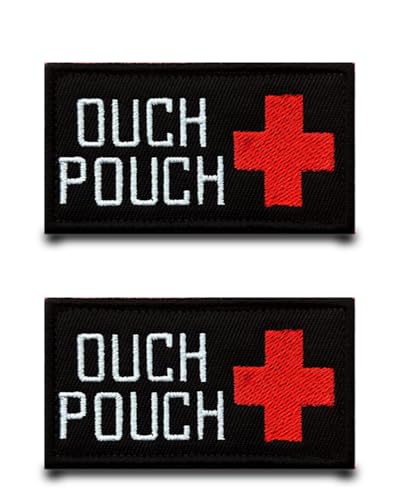2 Stück Polizeimemesshop - Ouch Pouch Medic Rettungsdienst Taktisch Patch Militär Abzeichen Aufnäher mit Stickerei Lustiger Flagge Applikation für Rucksäcke Jacke Hundegeschirr Jeans Kleidung Weste 2 Stück Polizeimemesshop - Ouch Pouch Medic Rettungsdienst Taktisch Patch Militär Abzeichen Aufnäher mit Stickerei Lustiger Flagge Applikation für Rucksäcke Jacke Hundegeschirr Jeans Kleidung Weste von Tuyatezhi