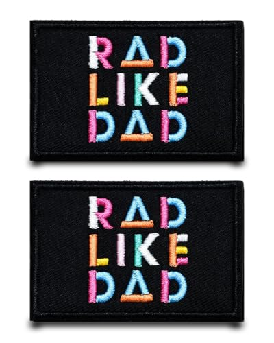 2 Stück Rad Like Dad Lustiges Emblem Patch Farbe Klettverschluss Taktischer Militärverschluss Bestickte Abnehmbare Applikation Patch für Kleidung, Jacke, Rucksäcke, Hüte, Weste, Stoff Kostüm Schild 2 Stück Rad Like Dad Lustiges Emblem Patch Farbe Klettverschluss Taktischer Militärverschluss Bestickte Abnehmbare Applikation Patch für Kleidung, Jacke, Rucksäcke, Hüte, Weste, Stoff Kostüm Schild von Tuyatezhi
