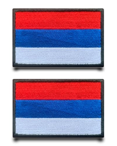 2 Stück Russland Flagge-Patch Stickerei Taktische Militä Aufnäher Nylon Airsoft Patch Für Stickereibänder Jacke Rucksäcke Taktische Kleidung Taschen Abzeichen von Tuyatezhi