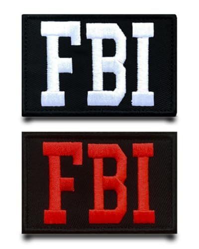 2 Stück Schwarz und Rot FBI Lustige Patch Abnehmbare Aufnäher mit Stickerei Taktische Militär Flagge Patch Applikation für Baseballkappe Rucksäcke Draussen Taschen Jacke Weste Kleidung 2 Stück Schwarz und Rot FBI Lustige Patch Abnehmbare Aufnäher mit Stickerei Taktische Militär Flagge Patch Applikation für Baseballkappe Rucksäcke Draussen Taschen Jacke Weste Kleidung von Tuyatezhi