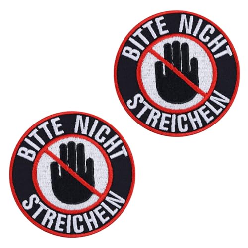 2 Stück schwarz"Bitte Nicht Streicheln"Diensthund Flagge Patch Abnehmbare Aufnäher mit Stickereiverschluss Taktisch Militär Applikation für Blindenhunde Geschirrweste Diensthunde mittelgroße 2 Stück schwarz"Bitte Nicht Streicheln"Diensthund Flagge Patch Abnehmbare Aufnäher mit Stickereiverschluss Taktisch Militär Applikation für Blindenhunde Geschirrweste Diensthunde mittelgroße von Tuyatezhi