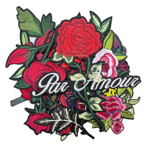 Aufnäher mit roten Rosen, bestickt, zum Aufbügeln oder Aufnähen, Retro-Rosen-Aufnäher, Nähapplikation, DIY-Dekoration, Zubehör für Jeans, Kleidung, T-Shirts, Rucksäcke, Westen, Hüte, Kleider, 17 Stück Aufnäher mit roten Rosen, bestickt, zum Aufbügeln oder Aufnähen, Retro-Rosen-Aufnäher, Nähapplikation, DIY-Dekoration, Zubehör für Jeans, Kleidung, T-Shirts, Rucksäcke, Westen, Hüte, Kleider, 17 Stück von Tuyatezhi