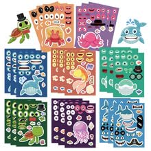 Meerestiere Mach ein Gesicht Aufkleber Marine Animal Aufkleber für Laptop Koffer Skateboard Auto Fahrrad Computer Gepäck Motorräder ästhetisch Wasserdichte Sticker Set 24 Stück für Junge Meerestiere Mach ein Gesicht Aufkleber Marine Animal Aufkleber für Laptop Koffer Skateboard Auto Fahrrad Computer Gepäck Motorräder ästhetisch Wasserdichte Sticker Set 24 Stück für Junge von Tuyatezhi