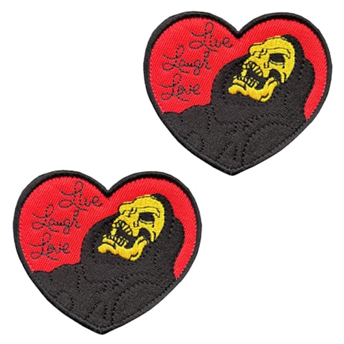 Taktische Stickerei-Aufnäher, Motiv: Live Laugh Love, voll bestickte Applikationen, taktische Schlaufe und Haken, Militär-Flagge, für Rucksäcke, Kleidung, Jacken, Westen, Taschen, Jeans, Mützen, Hüte Taktische Stickerei-Aufnäher, Motiv: Live Laugh Love, voll bestickte Applikationen, taktische Schlaufe und Haken, Militär-Flagge, für Rucksäcke, Kleidung, Jacken, Westen, Taschen, Jeans, Mützen, Hüte von Tuyatezhi