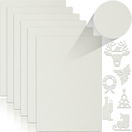 Twavang 24 Blatt weißes Glitzer-Kartonpapier, A4, Premium-Papier für Scrapbooking, DIY-Projekte, Party-Dekoration, Geschenkverpackung, 250 g/m²/41,7 kg von Twavang