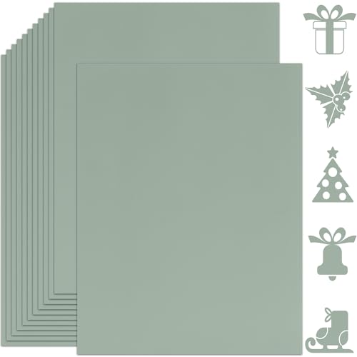 Twavang 25 Blatt Salbeigrün Kartonpapier, 21,6 x 27,9 cm, 250 g/m²/41,7 kg dickes Papier für Scrapbooking, Einladungen, Druck und DIY-Karten Twavang 25 Blatt Salbeigrün Kartonpapier, 21,6 x 27,9 cm, 250 g/m²/41,7 kg dickes Papier für Scrapbooking, Einladungen, Druck und DIY-Karten von Twavang
