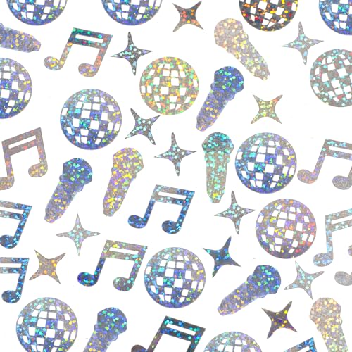 200 Stück Konfetti Disco, Retro Discokugel Deko Stern, Glitzer Deko Party Musiknote Mikrofon für Geburtstage, Hochzeiten, Bälle, Jubiläen 200 Stück Konfetti Disco, Retro Discokugel Deko Stern, Glitzer Deko Party Musiknote Mikrofon für Geburtstage, Hochzeiten, Bälle, Jubiläen von Tweruna