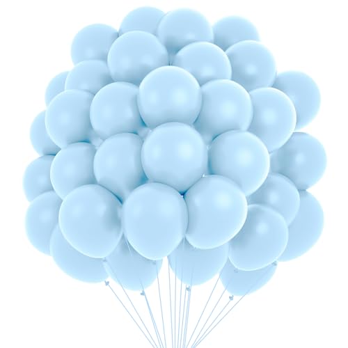 100pcs Luftballons Blau Luftballon Party Deko Blau Blaue Luftballons Hellblau Ballons Blau Christmas Balloon Blau Ballons Set Mini Luftballons Blau Helium Ballons Geburtstag Blau Luftballons von Twidels