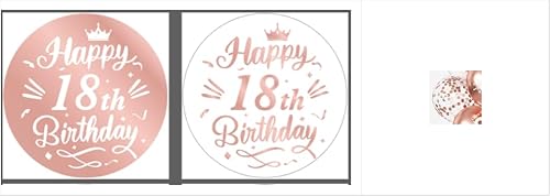 Luftballons 18 Roségold Geburtstag Deko Happy Birthday Ballon 24 Stück Deko Geburtstagsparty Luftballons 18 Roségold Geburtstag Deko Happy Birthday Ballon 24 Stück Deko Geburtstagsparty von Twidels