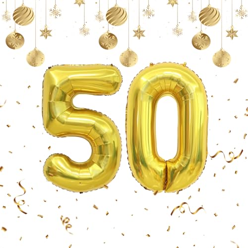 50. Geburtstag Luftballons - Zahlen Ballon Deko für Frau und Mann - Zahl 50 50. Geburtstag Luftballons - Zahlen Ballon Deko für Frau und Mann - Zahl 50 von Twidels