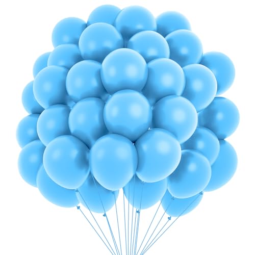 Luftballons Blau Luftballons Hellblau 60 Stück Deko Blaue Luftballon Blau Balonen Für Geburtstag Blue Ballon Geburtstag Deko Christmas Blau Luftballons Party Deko Blau Luftballon Girlande Set von Twidels