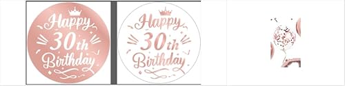 Roségold Geburtstag Deko Luftballons 30 Ballon 24 Stück Deko Happy Birthday Geburtstagsparty Roségold Geburtstag Deko Luftballons 30 Ballon 24 Stück Deko Happy Birthday Geburtstagsparty von Twidels