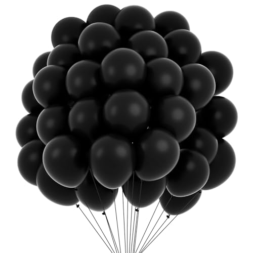 Schwarze Luftballons Schwarze Ballons 100 Stück Halloween Luftballons Geburtstag Luftballon Girlande Luftballons Schwarz Luftballons Hochzeit Party Deko Luftballons Geburtstag Schwarz Deko von Twidels