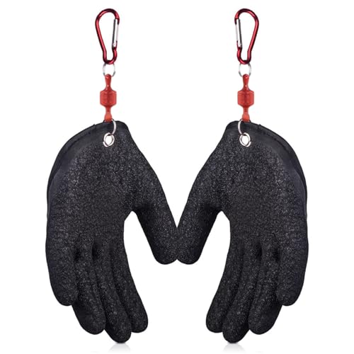 Twinice Angelhandschuhe 4PCS Fisch Fang Handschuhe Raubfisch Stichfeste Bissfest Wasserdicht Angelhandschuh Raubfisch Magnetverschluss Anti Schnitt Rutschfesten Handschuh Für Umgang Mit Hecht Wels Twinice Angelhandschuhe 4PCS Fisch Fang Handschuhe Raubfisch Stichfeste Bissfest Wasserdicht Angelhandschuh Raubfisch Magnetverschluss Anti Schnitt Rutschfesten Handschuh Für Umgang Mit Hecht Wels von Twinice