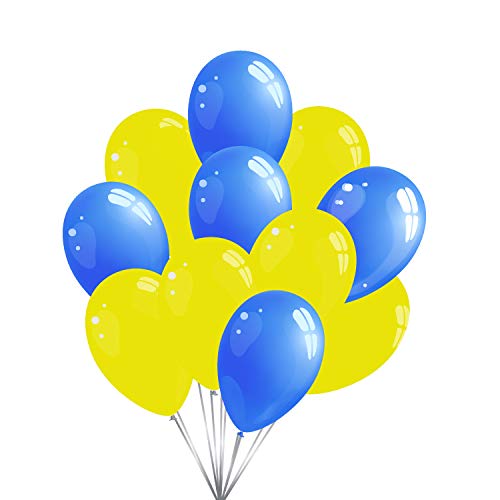 30 Luftballons, je 15 Stück pro Farbe - in verschiedenen Farben - 100% Naturlatex & 100% biologisch abbaubar - twist4 (blau/gelb) von Twist4
