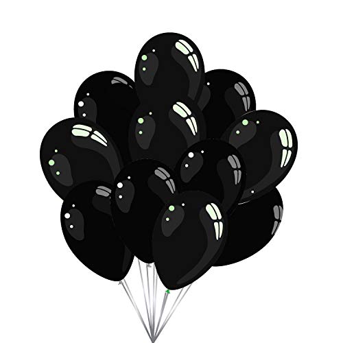 Twist4 Luftballons - Made in EU - 24 Farben - Ø 30cm - Premiumqualität - 100% Naturlatex (schwarz, 50 Stück) von Twist4