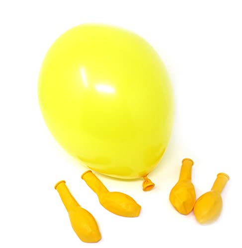 Twist4 Luftballons - Made in EU - Premiumqualität - 100% Naturlatex - Dekorationen für Geburtstage, Babyparties, Hochzeiten und Taufen (gelb, 50 Stück) von Twist4