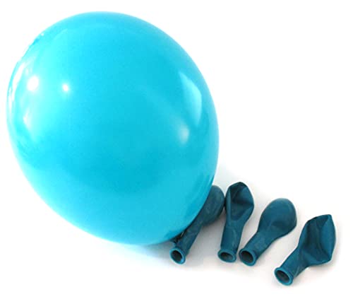 Twist4 Luftballons - Made in EU - Premiumqualität - 100% Naturlatex - Dekorationen für Geburtstage, Babyparties, Hochzeiten und Taufen (türkis, 100 Stück) von Twist4