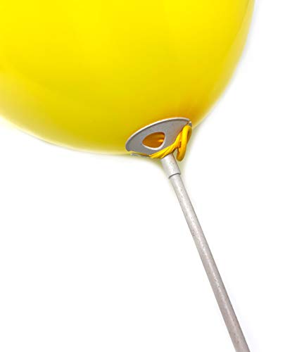 Twist4 Öko Ballonstäbe Stäbe Halter für Luftballons - PLASTIKFREI 29cm Ballonstab, Cup: kunststofffreies Material - wiederverwendbar - Made in Germany (100 Stück PREMIUM QUALITÄT) von Twist4