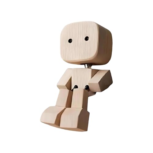 TyCylKu Holz Schüttelmann 8x4cm Shaking Wooden Man Figur | Auto Wackelfiguren, Holzfigur Shaking Motion, Charmante Kleine Holzfigur Für SUV Limousine Wohnmobils Wohnheim Hotel Wohnzimmer Schlafzimmer TyCylKu Holz Schüttelmann 8x4cm Shaking Wooden Man Figur | Auto Wackelfiguren, Holzfigur Shaking Motion, Charmante Kleine Holzfigur Für SUV Limousine Wohnmobils Wohnheim Hotel Wohnzimmer Schlafzimmer von TyCylKu
