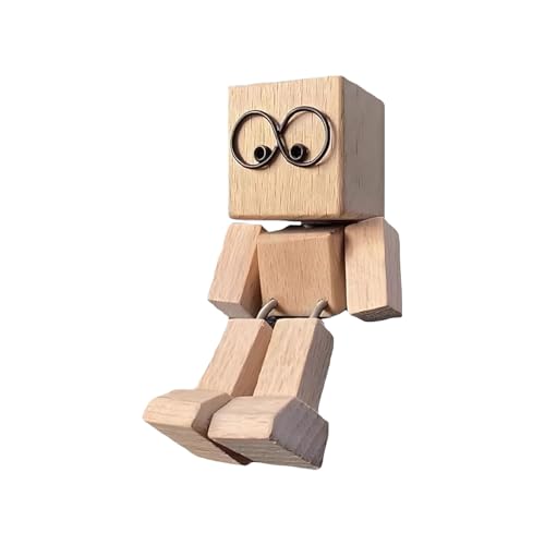 TyCylKu Holz Schüttelmann 8x4cm Shaking Wooden Man Figur | Auto Wackelfiguren, Holzfigur Shaking Motion, Charmante Kleine Holzfigur Für SUV Limousine Wohnmobils Wohnheim Hotel Wohnzimmer Schlafzimmer TyCylKu Holz Schüttelmann 8x4cm Shaking Wooden Man Figur | Auto Wackelfiguren, Holzfigur Shaking Motion, Charmante Kleine Holzfigur Für SUV Limousine Wohnmobils Wohnheim Hotel Wohnzimmer Schlafzimmer von TyCylKu
