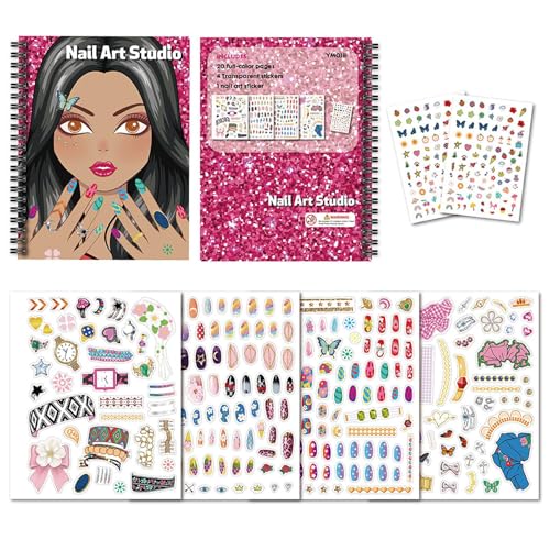 TyCylKu Kinder Stickerbucher - Nagellack Malbuch | Spielzeug Sammelalbum Malvorlagen Set Für Kinderzimmer Kindergarten Mädchen Zuhause TyCylKu Kinder Stickerbucher - Nagellack Malbuch | Spielzeug Sammelalbum Malvorlagen Set Für Kinderzimmer Kindergarten Mädchen Zuhause von TyCylKu