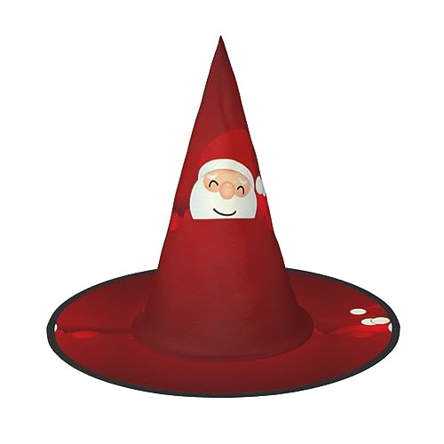 TyEdee Halloween-Hexenhut, Karneval, gruselige Mütze, Zauberer-Party-Kappe für ein Halloween-Abenteuer, niedlicher Weihnachtsmann von TyEdee