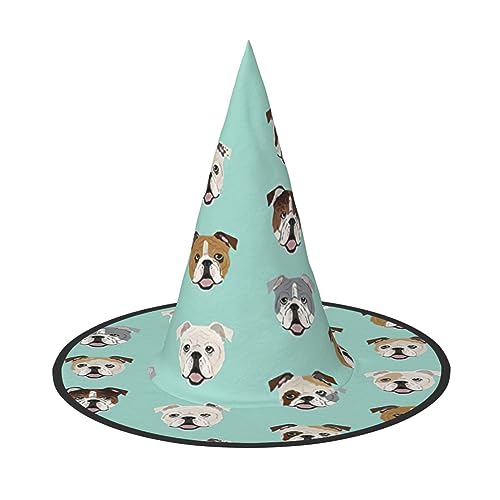 TyEdee Halloween-Hexenhut, Karneval, gruselige Mütze, Zauberer-Party-Kappe für einen Halloween-Abenteuer-Hund von TyEdee