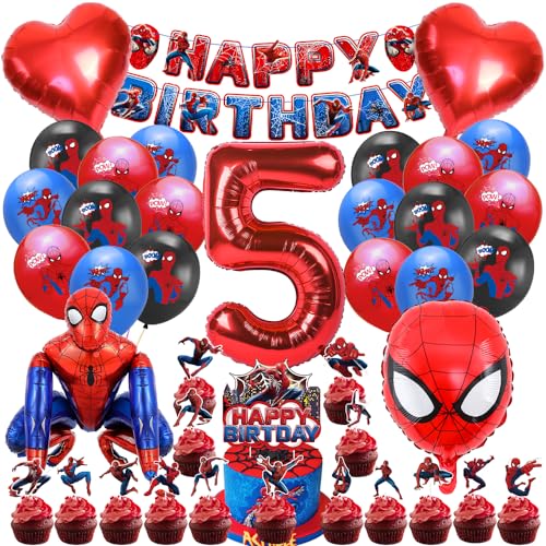 Deko Geburtstag Kinder 5 Jahre, Geburtstagsdeko Set für 5 Jahre Junge und Mädchen, 3d Kindergeburtstag Luftballons und Zahlenballons, Kinder Geburtstag Tortendeko Thema Party Deko Geburtstag Kinder 5 Jahre, Geburtstagsdeko Set für 5 Jahre Junge und Mädchen, 3d Kindergeburtstag Luftballons und Zahlenballons, Kinder Geburtstag Tortendeko Thema Party von Tydeus
