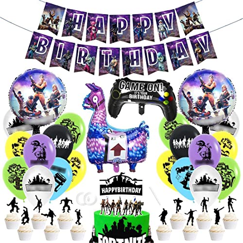 Geburtstag Dekoration Junge,36 Stück Game Party Luftballon,Video Spiel Geburtstagsfeier,Videospiel Ballon,Playstation Geburtstagsdeko von Tydeus